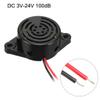 uxcell 2Pcs DC 3V-24V 100dB Active Electronic Buzzer Beep Tone Alarm Ringer Continuous Sound Black view 2