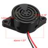 uxcell 2Pcs DC 3V-24V 100dB Active Electronic Buzzer Beep Tone Alarm Ringer Continuous Sound Black view 3