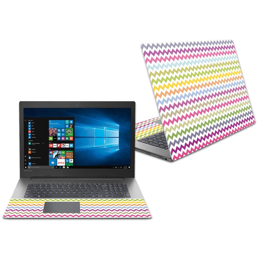 MightySkins Skin Compatible with Lenovo Ideapad 330 17" (2018) - Rainbow Chevron | Protective, Durable, and Unique Vinyl Decal wrap Cover | Easy to Apply, Remove, and Change Styles | Made in The USA