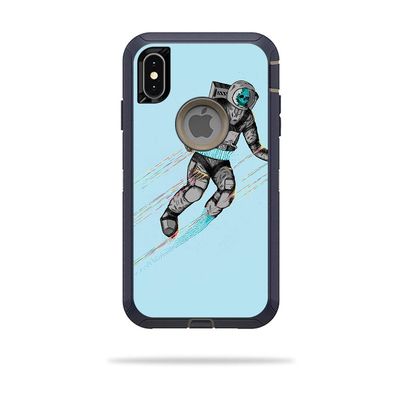 MightySkins Skin Compatible with OtterBox Defender iPhone Xs Max - Black Hole | Protective, Durable, and Unique Vinyl Decal wrap Cover | Easy to Apply, Remove, and Change Styles | Made in The USA