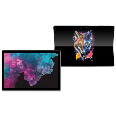 MightySkins Skin Compatible with Microsoft Surface Pro 6 Tablet - Futuristic Fox | Protective, Durable, and Unique Vinyl Decal wrap Cover | Easy to Apply, Remove, and Change Styles | Made in The USA