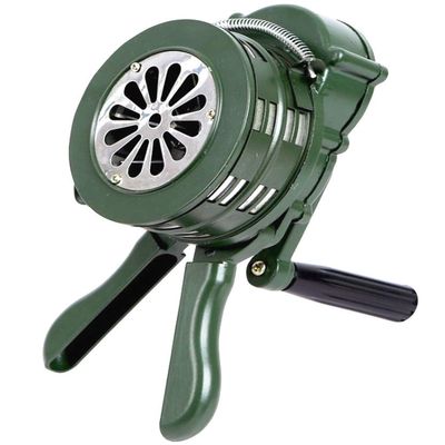 NEWTRY Air Raid Hand Crank Loud Alarm/Siren Aluminium Alloy 110dB Manual Operated Portable Hand Crank for Fire Security RescueHome Self Protection Security