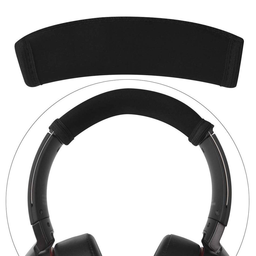 Linkidea Headband Protector Compatible with Sony WH-1000 XM5/ XM4/ XM3/ XM2, XB 950B1/ 950N1/ 950BT, WH-910N Headphones Replacement Headband Cover, Easy DIY Installation (Black)