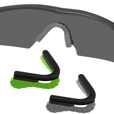 Replacement Nosepieces Nose Pads for Oakley M Frame Series Sunglass - Gray + Green
