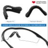 Replacement Nosepieces Nose Pads for Oakley M Frame Series Sunglass - Gray + White view 2
