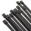 24 Coated Stainless Steel Exhaust Wrap UL Locking Cable Zip Ties Metal 40 Pieces view 1