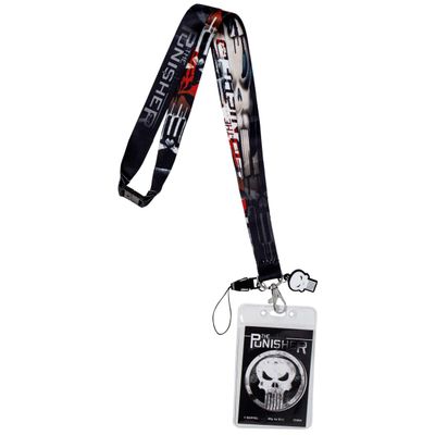 Marvel The Punisher Lanyard, Multicolor,3"