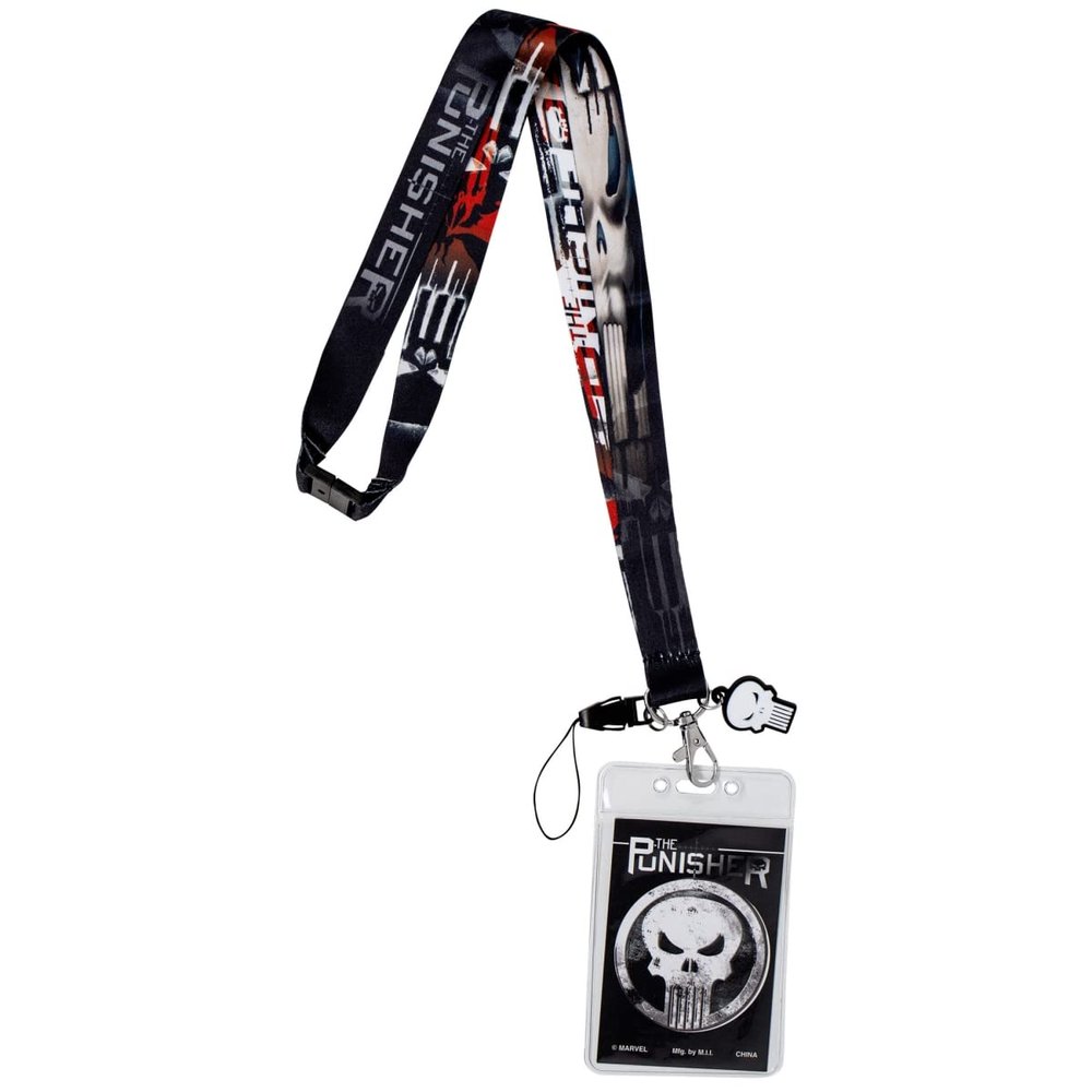 Marvel The Punisher Lanyard, Multicolor,3"