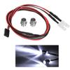 RC LED Light Kits, 2PCS 5mm Headlights RC Accessory LED Lights for 1/10 Model Drift Car Vehicle(9# White Light) view 1