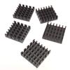 Easycargo 10pcs 19mm Heatsink Kit + pre Applied 3M 8810 Thermal Conductive Adhesive Tape, Cooler heatsink for Cooling GPU Raspberry Pi 4 PS5 SSD M.2 NVMe 2280 GPU IC Chips VRAM VGA RAM 19mmx19mmx5mm view 1
