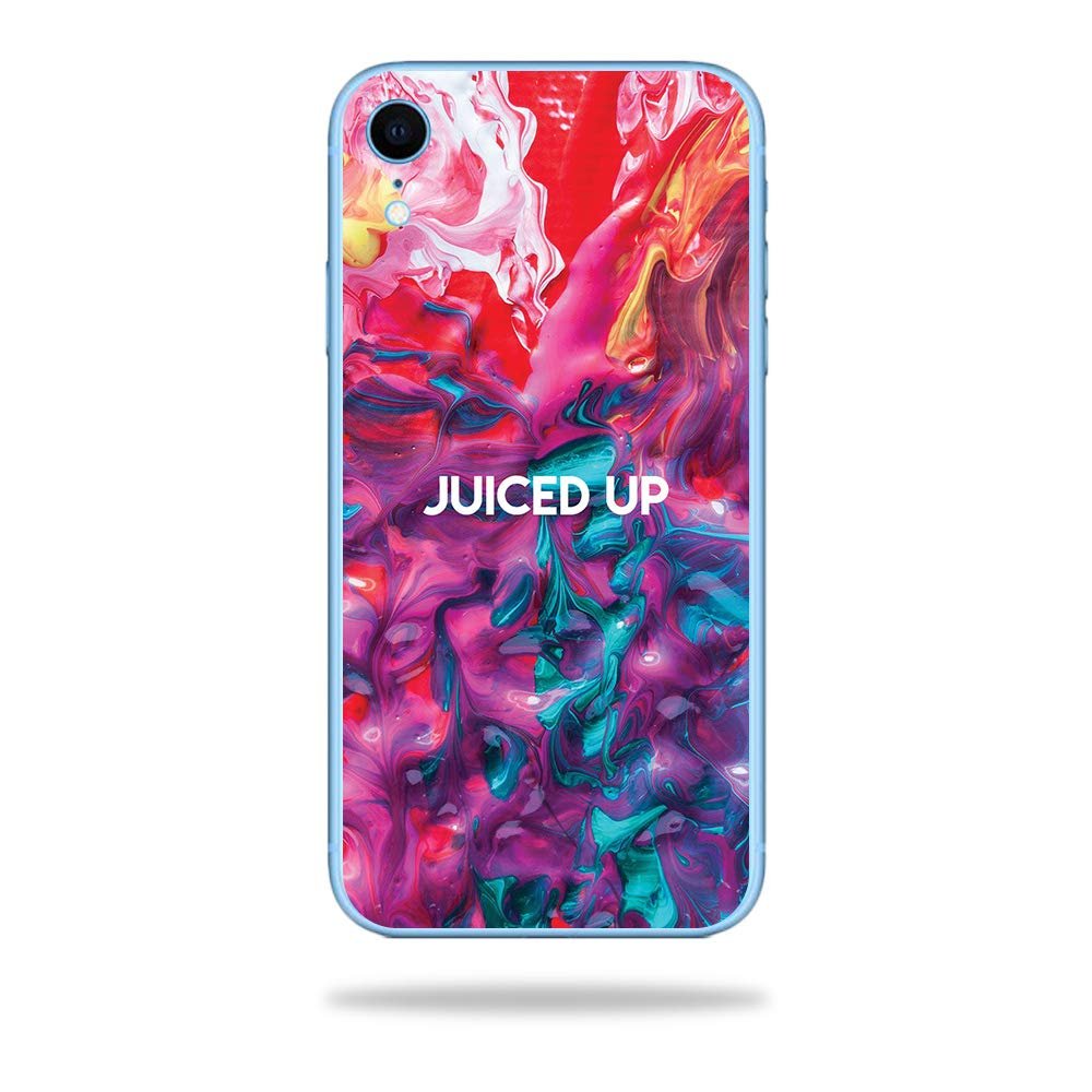 MightySkins Skin Compatible with Apple iPhone XR - Juiced Up | Protective, Durable, and Unique Vinyl Decal wrap Cover | Easy to Apply, Remove, and Change Styles | Made in The USA