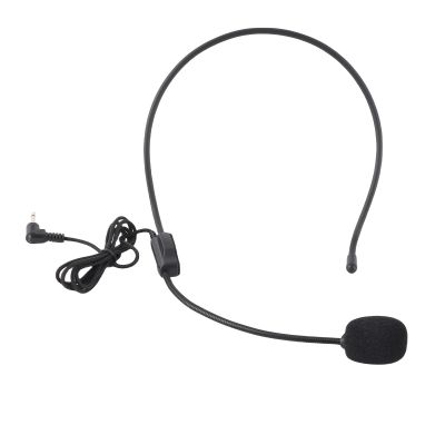 Eboxer Portable Mini 3.5mm Jack Head Mounted Headset Microphone with Flexible Wired Boom for Voice Amplifier Speaker Karaoke Computer