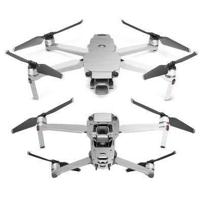 MightySkins Skin Compatible with DJI Mavic 2 Pro or Zoom - Cold Steel | Protective, Durable, and Unique Vinyl Decal wrap Cover | Easy to Apply, Remove, and Change Styles | Made in The USA