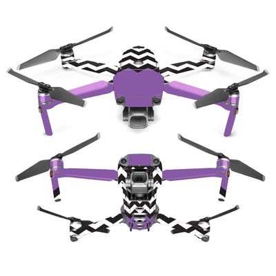 MightySkins Skin Compatible with DJI Mavic 2 Pro or Zoom - Purple Chevron | Protective, Durable, and Unique Vinyl Decal wrap Cover | Easy to Apply, Remove, and Change Styles | Made in The USA