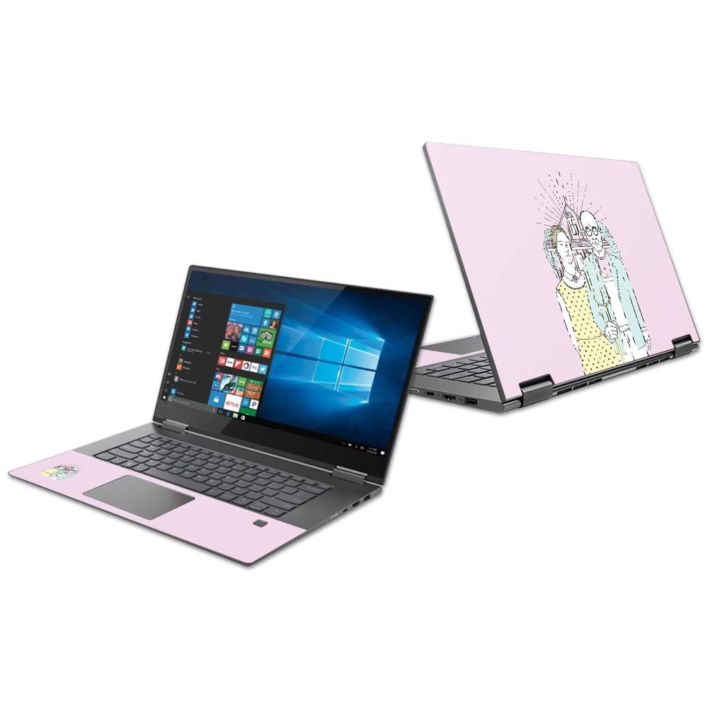 MightySkins Skin Compatible with Lenovo Yoga 730 15" (2018) - American Gothic Pop | Protective, Durable, and Unique Vinyl Decal wrap Cover | Easy to Apply, Remove, and Change Styles | Made in The USA