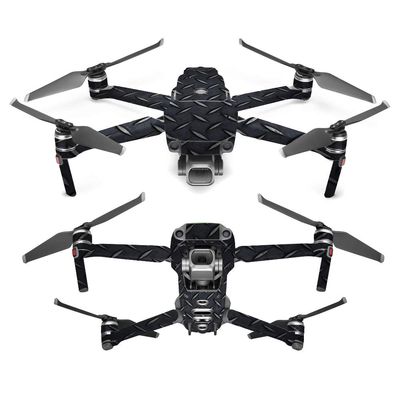 MightySkins Skin Compatible with DJI Mavic 2 Pro or Zoom - Black Diamond Plate | Protective, Durable, and Unique Vinyl Decal wrap Cover | Easy to Apply, Remove, and Change Styles | Made in The USA