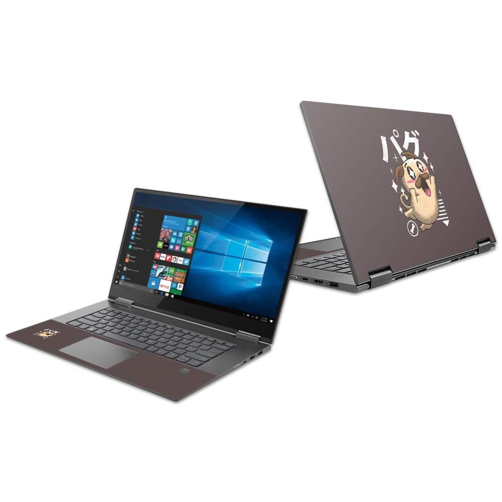 MightySkins Skin Compatible with Lenovo Yoga 730 13" (2018) - Pug Kawaii | Protective, Durable, and Unique Vinyl Decal wrap Cover | Easy to Apply, Remove, and Change Styles | Made in The USA