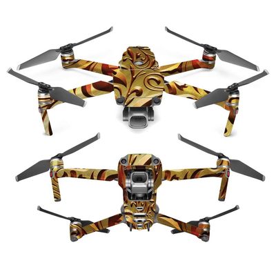MightySkins Skin Compatible with DJI Mavic 2 Pro or Zoom - Mosaic Gold | Protective, Durable, and Unique Vinyl Decal wrap Cover | Easy to Apply, Remove, and Change Styles | Made in The USA