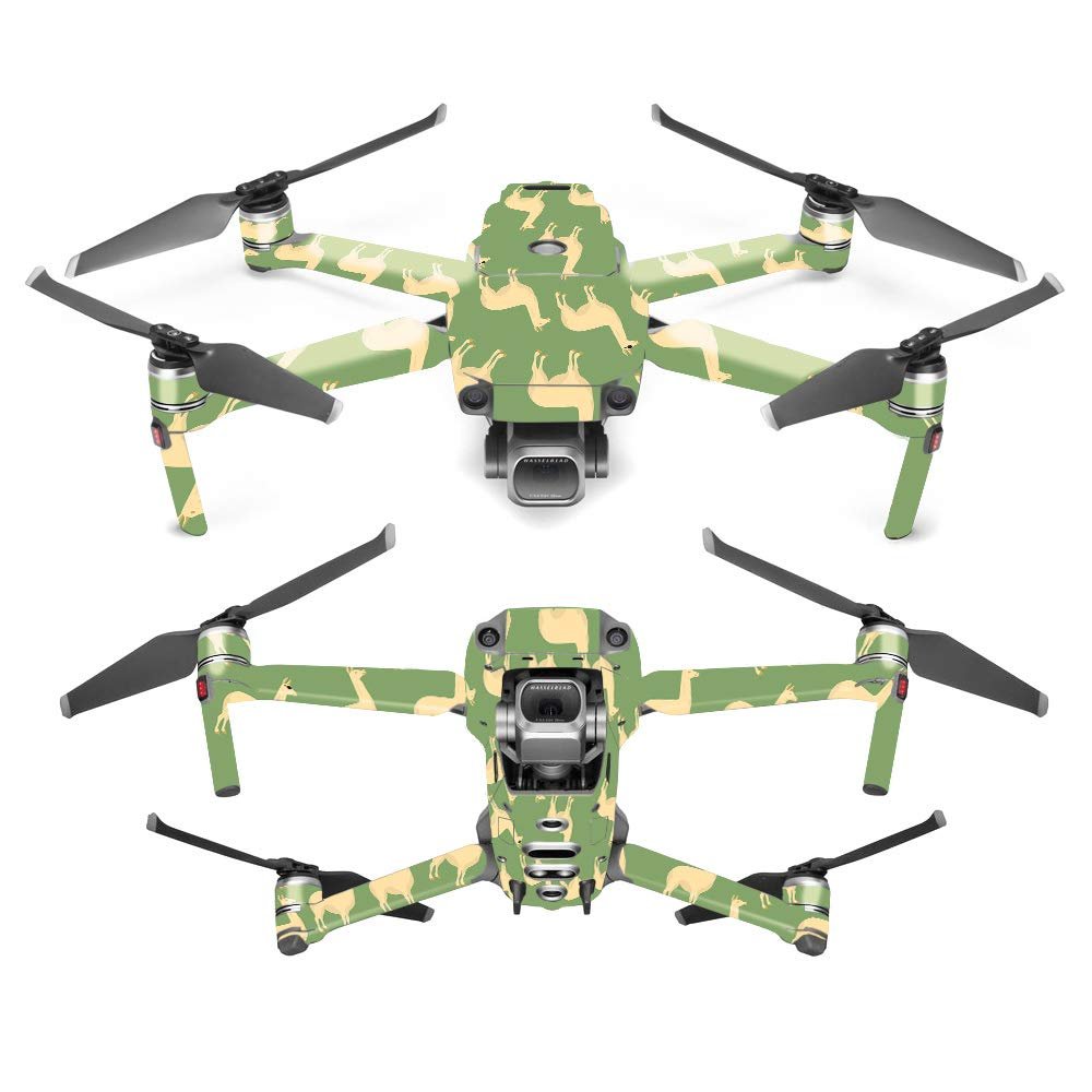 MightySkins Skin Compatible With DJI Mavic 2 Pro or Zoom - Llama | Protective, Durable, and Unique Vinyl Decal wrap cover | Easy To Apply, Remove, and Change Styles | Made in the USA