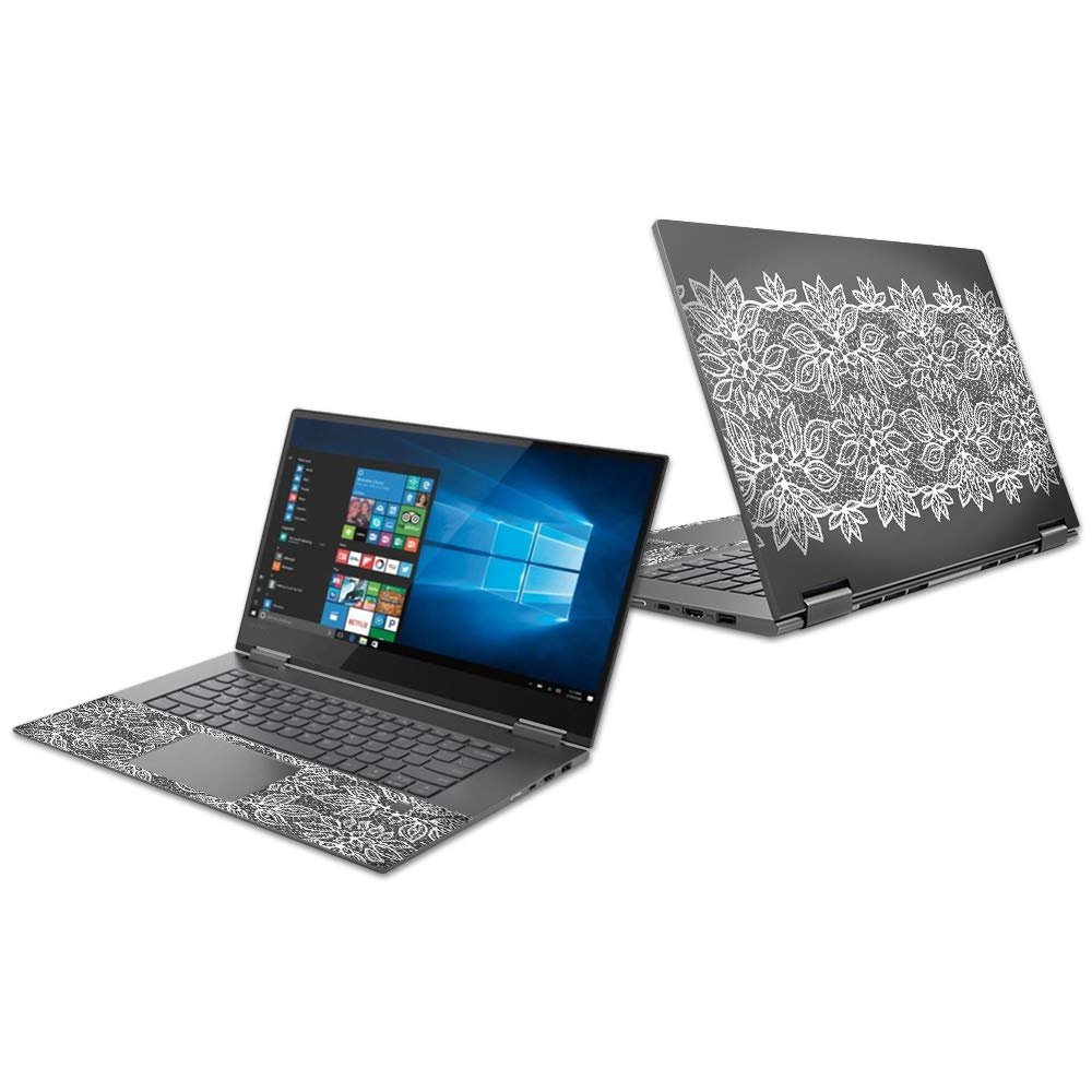 Mightyskins Skin Compatible with Lenovo Yoga 730 15" (2018) - Floral Lace | Protective, Durable, and Unique Vinyl Decal Wrap Cover | Easy to Apply, Remove, and Change Styles | Made in The USA