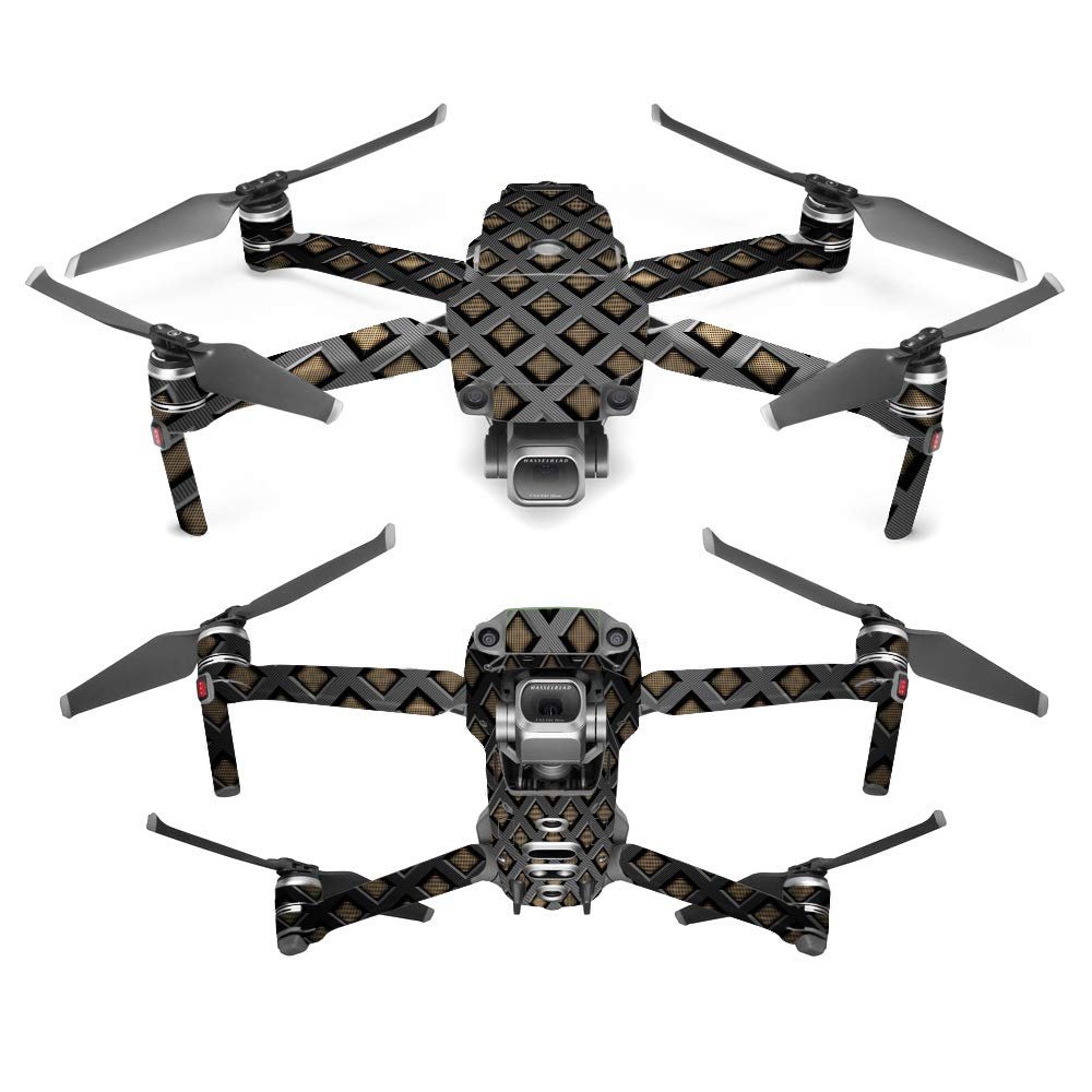 MightySkins Skin Compatible with DJI Mavic 2 Pro or Zoom - Black Wall | Protective, Durable, and Unique Vinyl Decal wrap Cover | Easy to Apply, Remove, and Change Styles | Made in The USA