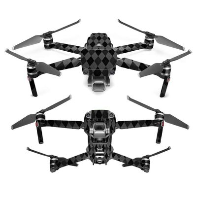 MightySkins Skin Compatible with DJI Mavic 2 Pro or Zoom - Black Argyle | Protective, Durable, and Unique Vinyl Decal wrap Cover | Easy to Apply, Remove, and Change Styles | Made in The USA