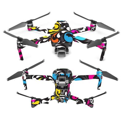 MightySkins Skin Compatible with DJI Mavic 2 Pro or Zoom - Swirly | Protective, Durable, and Unique Vinyl Decal wrap Cover | Easy to Apply, Remove, and Change Styles | Made in The USA