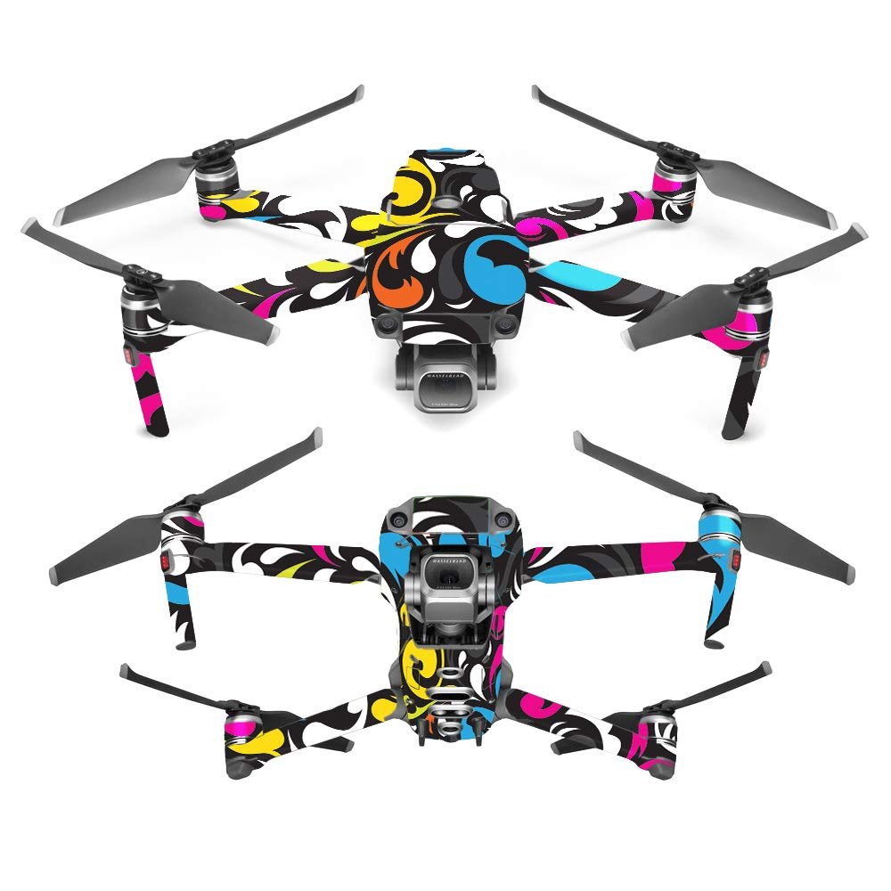 MightySkins Skin Compatible with DJI Mavic 2 Pro or Zoom - Swirly | Protective, Durable, and Unique Vinyl Decal wrap Cover | Easy to Apply, Remove, and Change Styles | Made in The USA