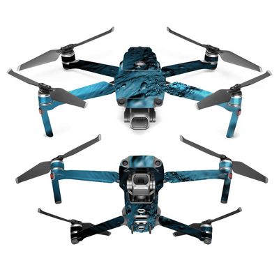 MightySkins Skin Compatible with DJI Mavic 2 Pro or Zoom - Blue Storm | Protective, Durable, and Unique Vinyl Decal wrap Cover | Easy to Apply, Remove, and Change Styles | Made in The USA