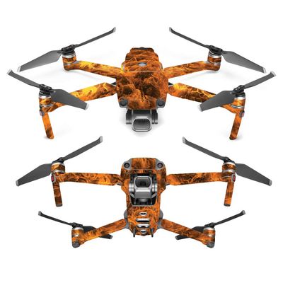 MightySkins Skin Compatible with DJI Mavic 2 Pro or Zoom - Burning Up | Protective, Durable, and Unique Vinyl Decal wrap Cover | Easy to Apply, Remove, and Change Styles | Made in The USA