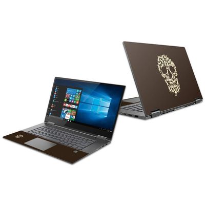 MightySkins Skin Compatible with Lenovo Yoga 730 15" (2018) - Cat Skull | Protective, Durable, and Unique Vinyl Decal wrap Cover | Easy to Apply, Remove, and Change Styles | Made in The USA