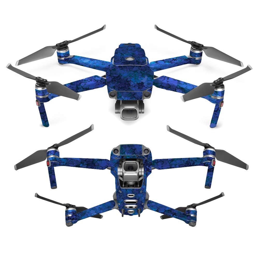 MightySkins Skin Compatible with DJI Mavic 2 Pro or Zoom - Blue Ice | Protective, Durable, and Unique Vinyl Decal wrap Cover | Easy to Apply, Remove, and Change Styles | Made in The USA
