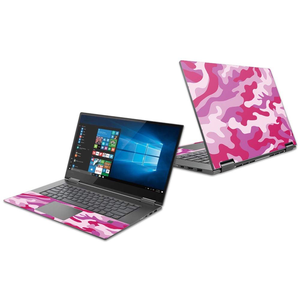 MightySkins Skin Compatible with Lenovo Yoga 730 15" (2018) - Pink Camo | Protective, Durable, and Unique Vinyl Decal wrap Cover | Easy to Apply, Remove, and Change Styles | Made in The USA