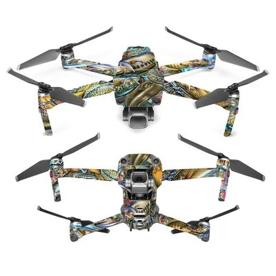 MightySkins Skin Compatible with DJI Mavic 2 Pro or Zoom - Action Fish Puzzle | Protective, Durable, and Unique Vinyl Decal wrap Cover | Easy to Apply, Remove, and Change Styles | Made in The USA