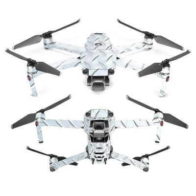 MightySkins Skin Compatible with DJI Mavic 2 Pro or Zoom - Diamond Plate | Protective, Durable, and Unique Vinyl Decal wrap Cover | Easy to Apply, Remove, and Change Styles | Made in The USA