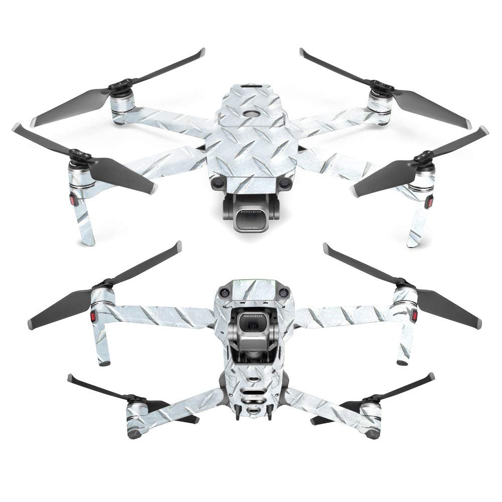 MightySkins Skin Compatible with DJI Mavic 2 Pro or Zoom - Diamond Plate | Protective, Durable, and Unique Vinyl Decal wrap Cover | Easy to Apply, Remove, and Change Styles | Made in The USA