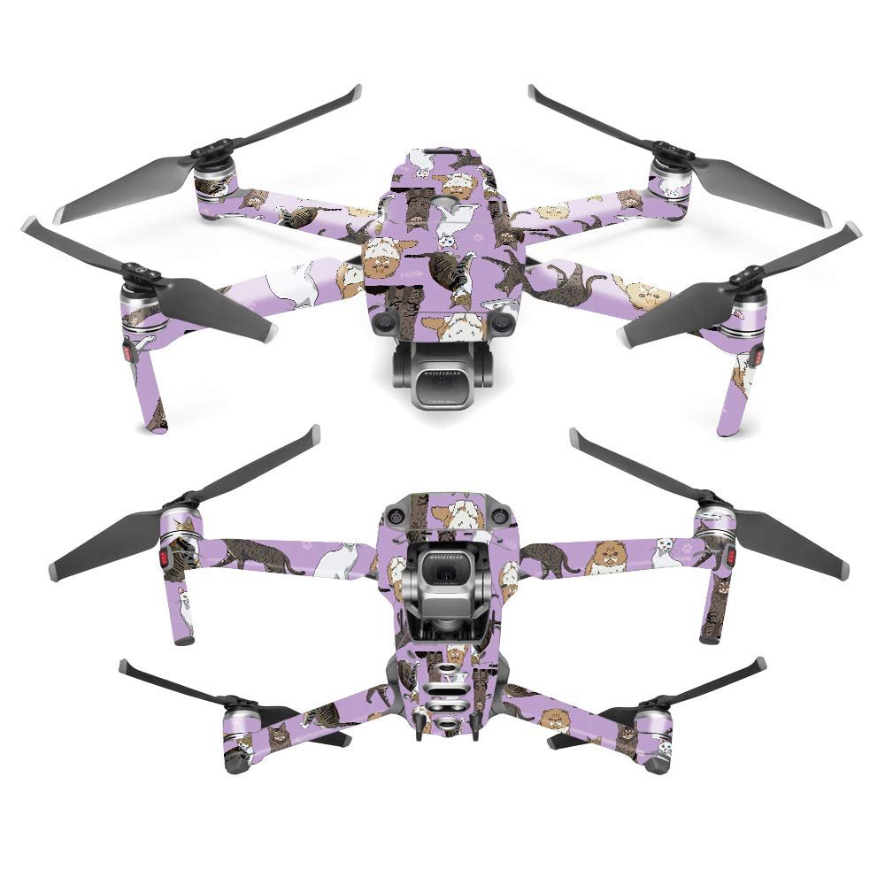 MightySkins Skin Compatible with DJI Mavic 2 Pro or Zoom - Cat Chaos | Protective, Durable, and Unique Vinyl Decal wrap Cover | Easy to Apply, Remove, and Change Styles | Made in the USA