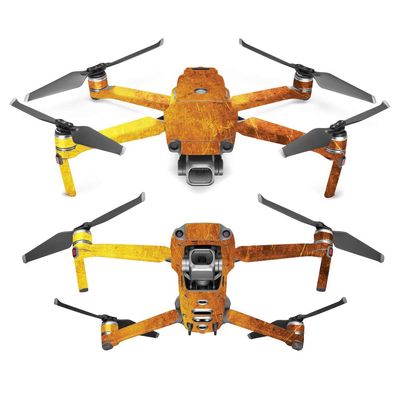 MightySkins Skin Compatible with DJI Mavic 2 Pro or Zoom - Textured Gold | Protective, Durable, and Unique Vinyl Decal wrap Cover | Easy to Apply, Remove, and Change Styles | Made in The USA