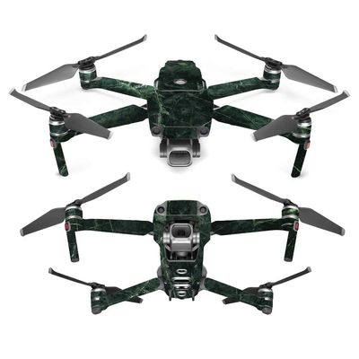 MightySkins Skin Compatible with DJI Mavic 2 Pro or Zoom - Green Marble | Protective, Durable, and Unique Vinyl Decal wrap Cover | Easy to Apply, Remove, and Change Styles | Made in The USA