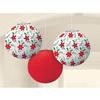 Amscan 242430 Lanterns Ppr Traditional Xmas view 2