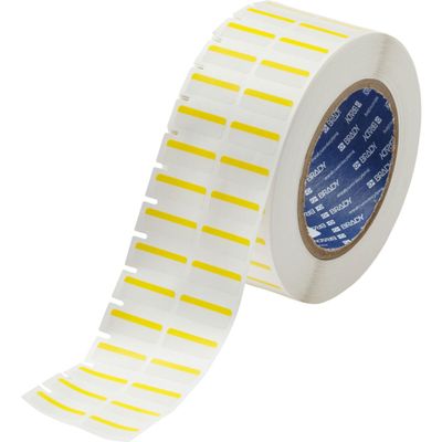 Brady Color Polyester Label - Lab Identification Labels - Compatible with i5100, i7100, IP and PR Plus Label Printer - 1 in. Width, 0.375 in. Height - Yellow