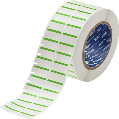 Brady Color Polyester Label - Lab Identification Labels - Compatible with i5100, i7100, IP and PR Plus Label Printer - 1 in. Width, 0.375 in. Height - Green