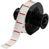 Brady Color Polyester Label - Lab Identification Labels - Compatible with BBP33 Label Printer - 1 in. Width, 1 in. Height - Red view 1
