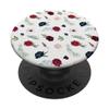 Navy and Burgundy Flowers Fall Floral Repeating Pattern PopSockets Adhesive PopGrip view 1