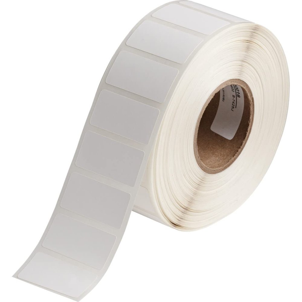 Brady J2000 Laboratory Labels - Compatible with BradyJet J2000-0.75 in. Width, 1.5 in. Height -1,500 Labels Per Roll