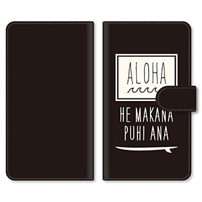 (Jills Design) iPod touch6 Case Cover Notebook Type iPod Touch 6 a18 Aloha Black Smartphone Cover Smartphone Case Notebook Case Notebook Cover touch6-tpa18