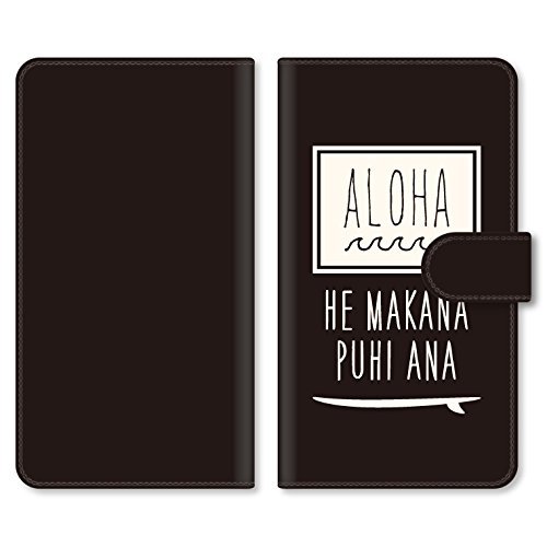 (Jills Design) iPod touch6 Case Cover Notebook Type iPod Touch 6 a18 Aloha Black Smartphone Cover Smartphone Case Notebook Case Notebook Cover touch6-tpa18