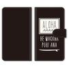 (Jills Design) iPod touch6 Case Cover Notebook Type iPod Touch 6 a18 Aloha Black Smartphone Cover Smartphone Case Notebook Case Notebook Cover touch6-tpa18 view 1