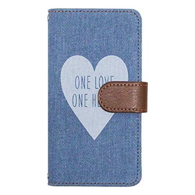 iPod touch6 case Cover Notebook Type iPod Touch 6#012 Denim Light Blue Heart Smartphone Cover Smartphone case Notebook case Notebook Cover touch6-tc012-lb07