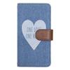 iPod touch6 case Cover Notebook Type iPod Touch 6#012 Denim Light Blue Heart Smartphone Cover Smartphone case Notebook case Notebook Cover touch6-tc012-lb07 view 1